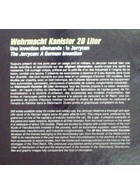 Wehrmacht Kanister 20 Liter - De Jerrycan: Een Duitse Uitvinding