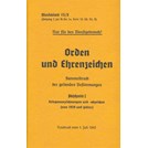 Orders and Decorations - Collection of the applicable demands