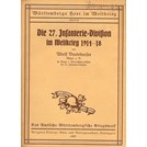 De 27ste Infanterie-Divisie in de Wereldoorlog 1914-1918