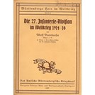 De 27ste Infanterie-Divisie in de Wereldoorlog 1914-1918