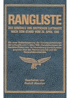 Ranglijst der Generaals van de Duitse Luftwaffe - Naar de Stand van 20 April 1945