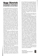 Sepp Dietrich - Commandant Leibstandarte SS Adolf Hitler en zijn Manschappen