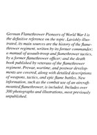 German Flamethrower Pioneers of World War I