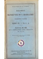 Rules of Maneuvering Artillery - Part One - Title IX. - Anti Aircraft Defence