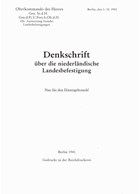 Denkschrift über die niederländische Landesbefestigung