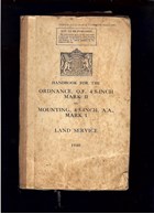 Handbook for the Ordnance, Q.F. 4.5-Inch Mark II on Mounting, 4.5-Inch, A.A., Mark I - Land Service