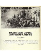 Japanese Army Uniforms and Equipment 1939-1945