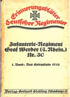 Het Infanterie-Regiment Graf Werder (4de Rhein.) Nr. 30 in de Wereldoorlog 1914-1918