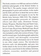 Uniforms & Equipment of the British Army in World War I - A Study in Period Photographs