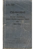 Schietvoorschrift voor Geweer (Karabijn), lichte Mitrailleur, Pistool, etc.