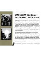 Duitse Superzware Belegeringsartillerie van de Tweede Wereldoorlog