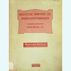 Duitse Wapen- en Munitiefabrieken Karlsruhe i.B. - Munitie-Catalogus 1904