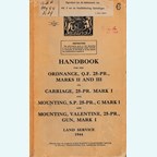 Handbook for the Ordnance, Q.F. 25-PR., Marks II and III on Carriage, 25-PR. Mark I and