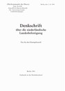 Denkschrift über die niederländische Landesbefestigung