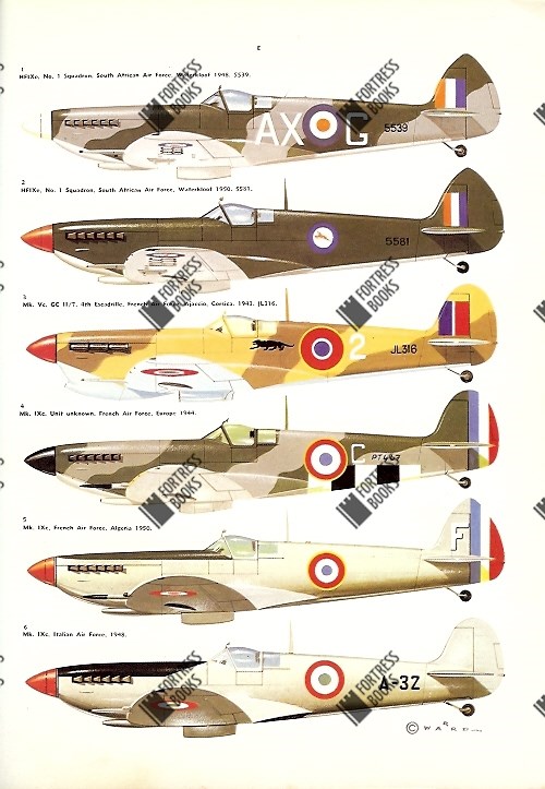 Fortress Books | Supermarine Spitfire MK.I-XVI in RAF - SAAF - RAAF ...