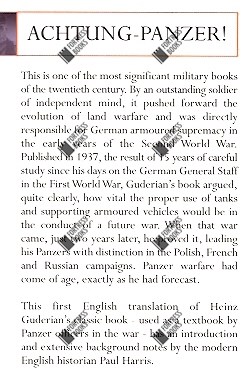 Fortress Books | Achtung - Panzer! The Development of Tank Warfare