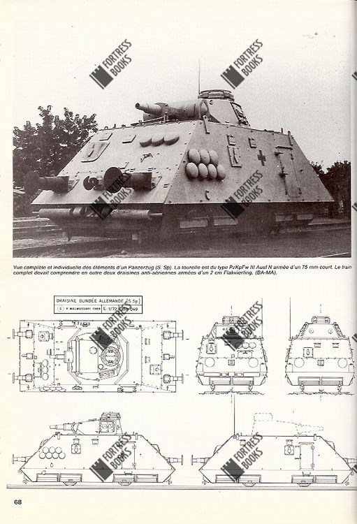 Les trains blindes、1826-1989　装甲列車 Fortress Books | The Armoured Trains 1826-1989